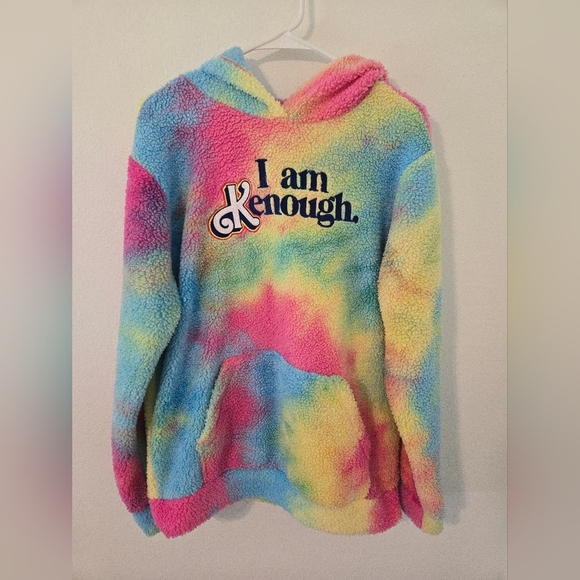 Barbie Other - Mattel Barbie The Movie "I Am Kenough" Fleece Hoodie Sweatshirt Mens Size Medium